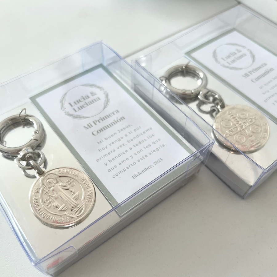 Llavero San Benito/ Charm Paquete 10 pzas