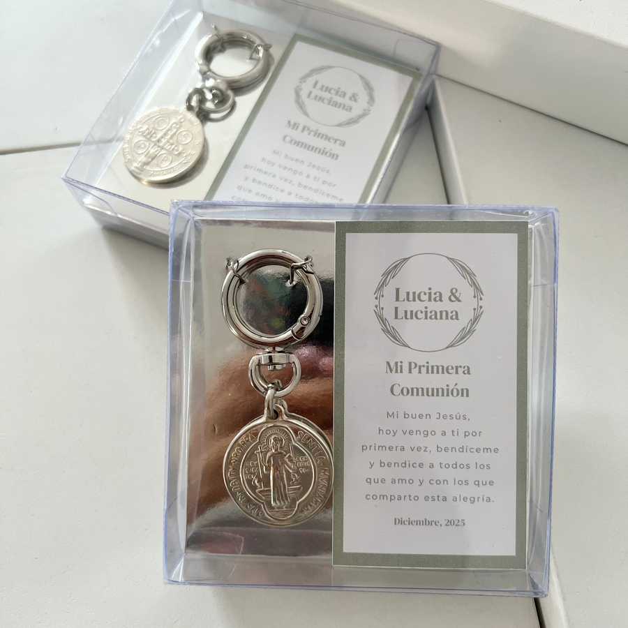 Llavero San Benito/ Charm Paquete 10 pzas
