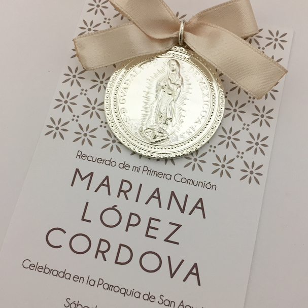 Medallón Especial Virgen de Guadalupe REDONDO Paquete de 10