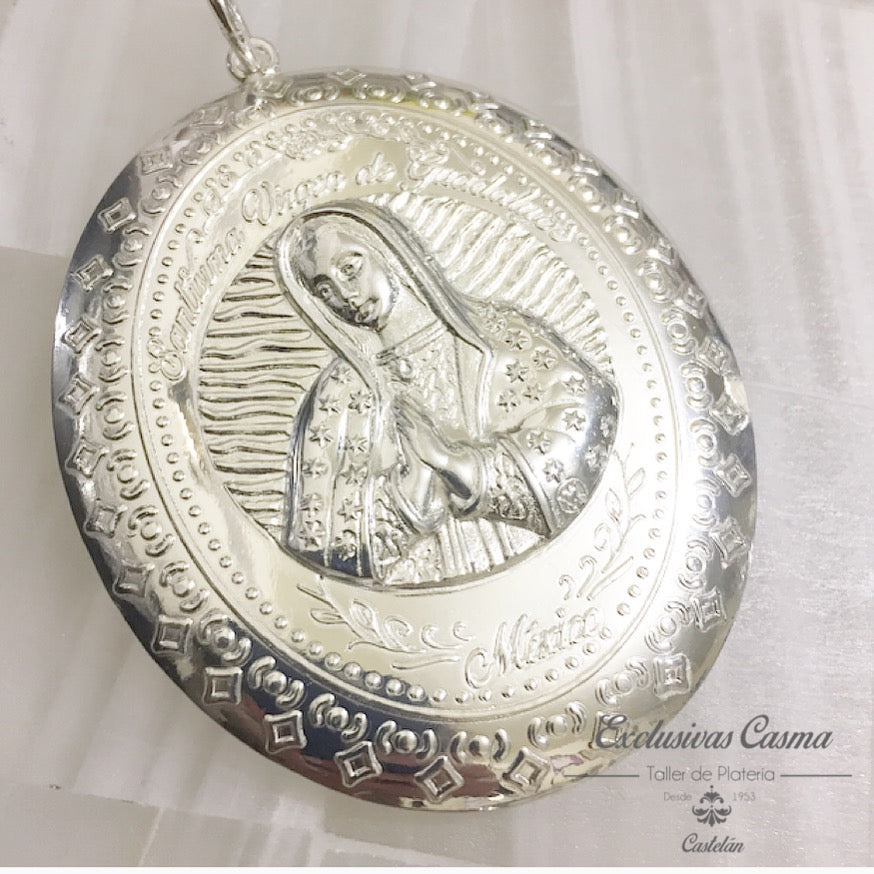 Medallón cunera Virgen de Guadalupe busto